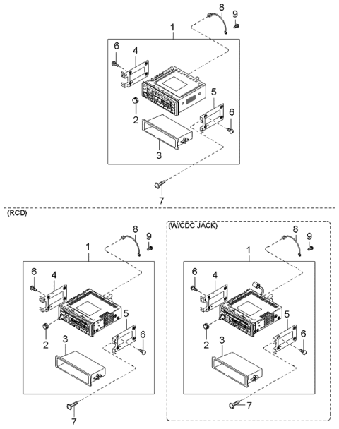 2000 Kia Spectra Radio & Cassette Diagram 2