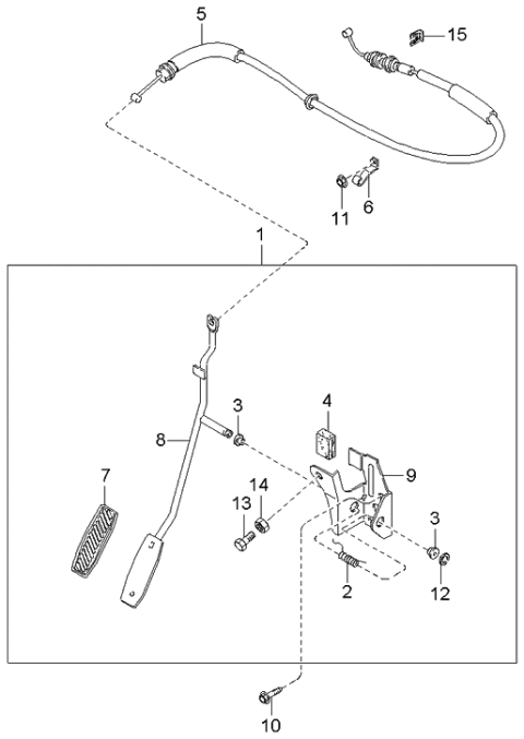 2003 Kia Spectra Accelerator Control System Diagram