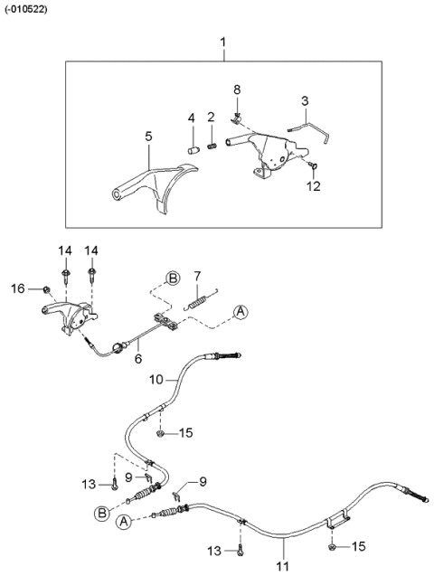 2004 Kia Spectra Parking Brake System Diagram 2