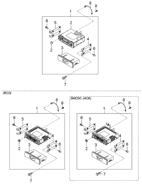 2003 Kia Spectra Bracket Assembly,RH Diagram for 0K2N166880