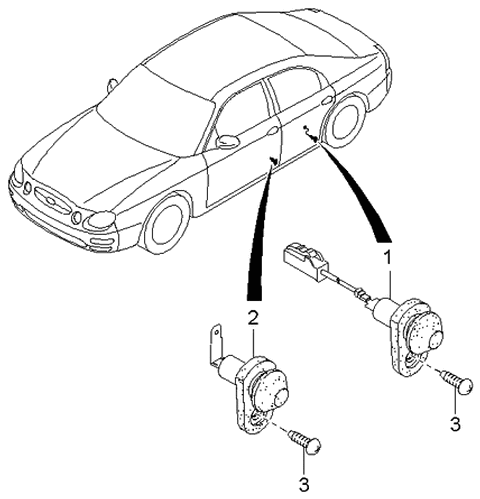 2000 Kia Spectra Door Switches Diagram