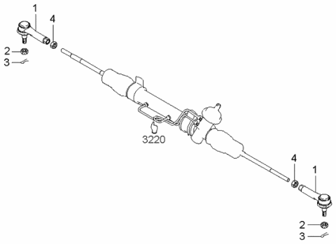 2000 Kia Spectra Joint-Ball,Outer Diagram for 1K2C132280