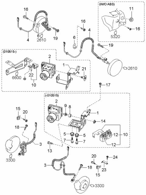 2000 Kia Spectra ABS Diagram