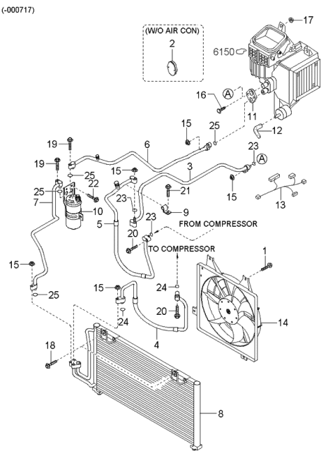 2002 Kia Spectra Air Condition Diagram 1