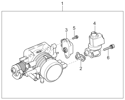 2004 Kia Spectra Throttle Body Diagram 1