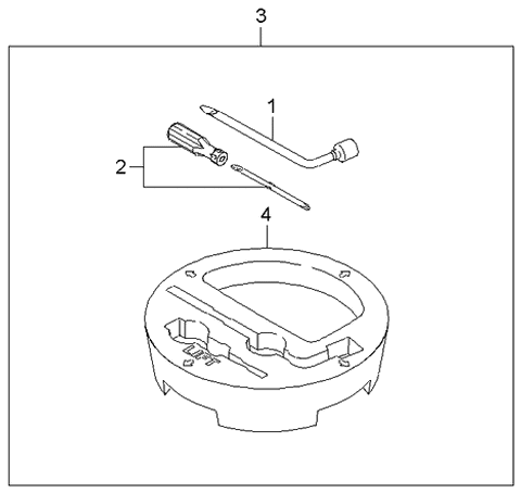 2004 Kia Spectra Service Tools Diagram