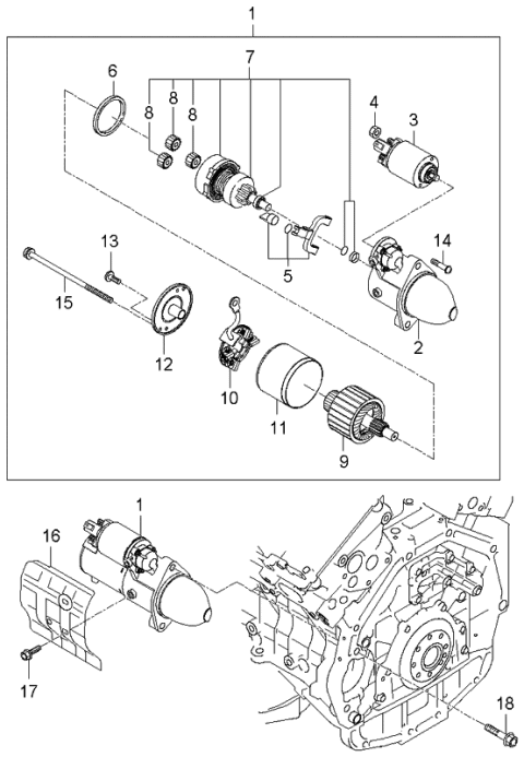 2006 Kia Sorento Starter Diagram