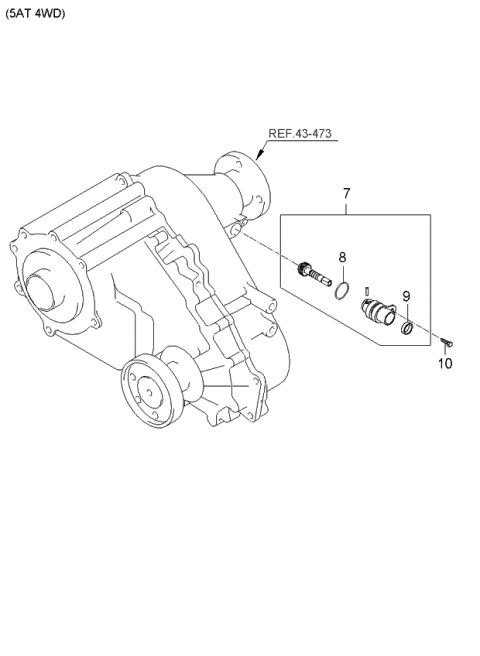 2006 Kia Sorento Bolt-Washer Assembly Diagram for 1123006166K