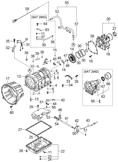 2006 Kia Sorento Bolt-Flange Diagram for 1140310356K