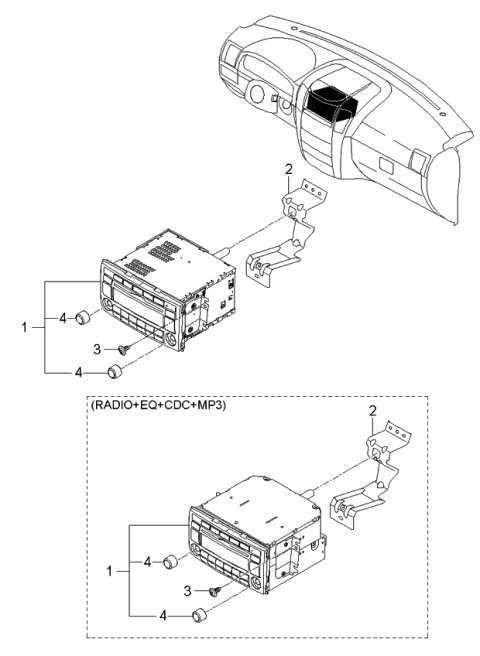 2006 Kia Sorento Audio Diagram