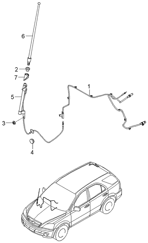 2006 Kia Sorento Insulator Diagram for 962203E300