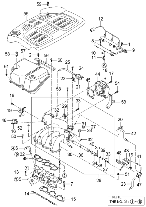 2006 Kia Sorento Hose-Vacuum Diagram for 292233C500