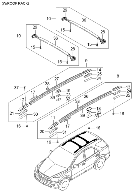 2006 Kia Sorento Screw-Machine Diagram for 1234205167B