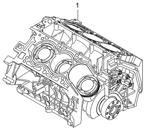 2006 Kia Sorento Short Engine Assy Diagram