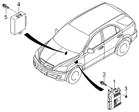 2006 Kia Sorento Transmission Control Unit Diagram