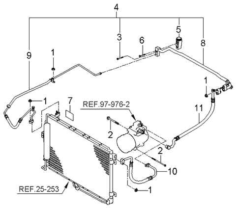 2006 Kia Sorento Air Con Cooler Line Diagram