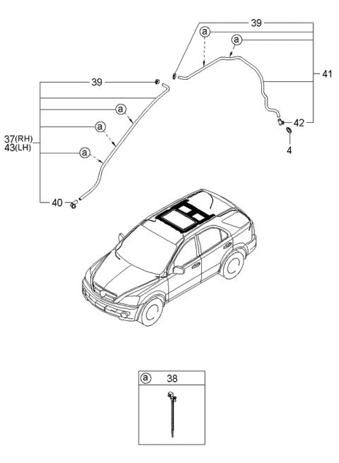 2006 Kia Sorento Sunroof Diagram 2