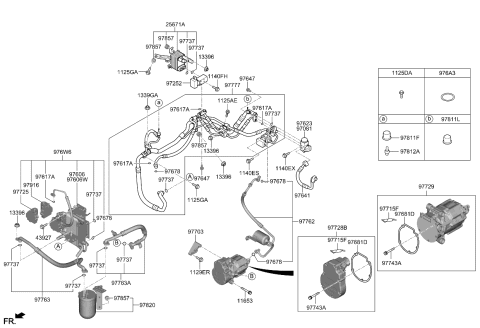 2024 Kia Niro EV HOSE-SUCTION Diagram for 97763AO000