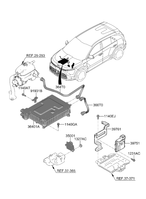 2024 Kia Niro EV VCMS ASSY Diagram for 350000EJA0