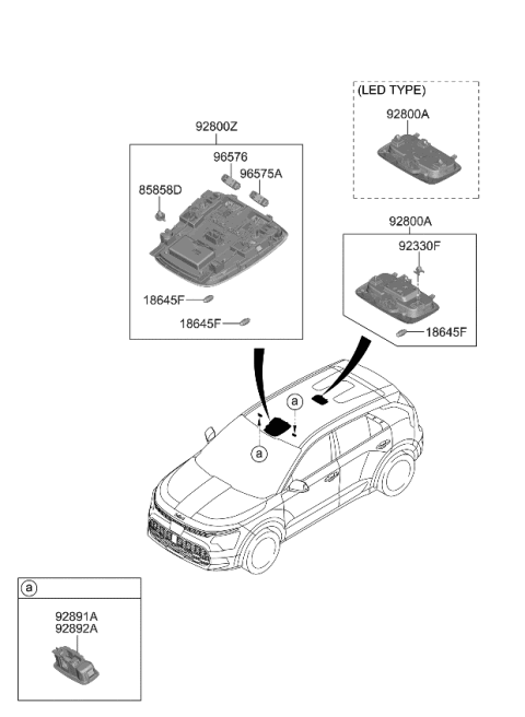 2023 Kia Niro EV Room Lamp Diagram