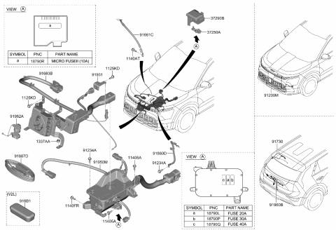 2024 Kia Niro EV CONNECTOR-VEHICLE TO Diagram for 916B1CV020