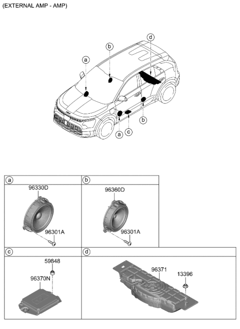 2024 Kia Niro EV Speaker Diagram 2