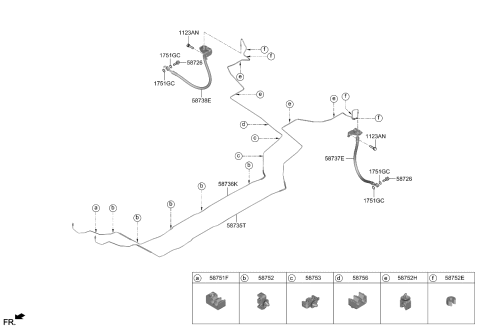 2024 Kia Niro EV CLIP Diagram for 58753AO000