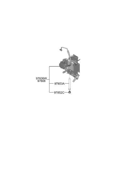 2024 Kia Niro EV DESICCANT ASSY-RECEI Diagram for 97853AO200