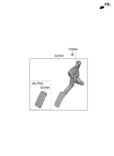 2024 Kia Niro EV Accelerator Pedal Diagram