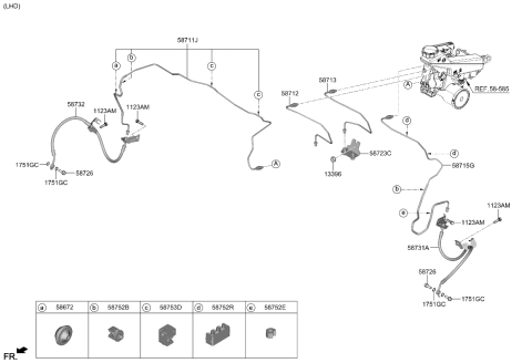 2024 Kia Niro EV Brake Fluid Line Diagram 1