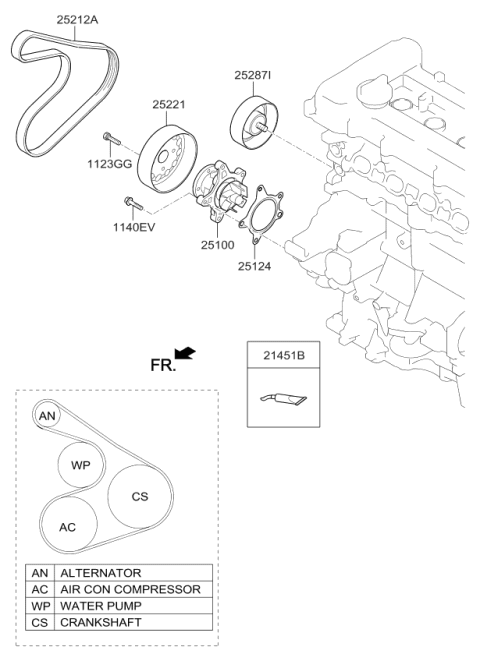 2016 Kia Optima Coolant Pump Diagram 1