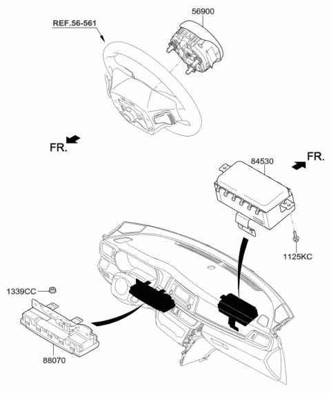 2017 Kia Optima Air Bag System Diagram 1