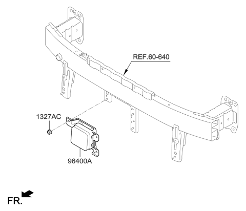 2018 Kia Optima Unit Assembly-Smart Cruise Diagram for 96400D4100