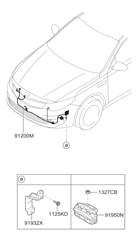 2016 Kia Optima Wiring Assembly-Fem Diagram for 91840D5010