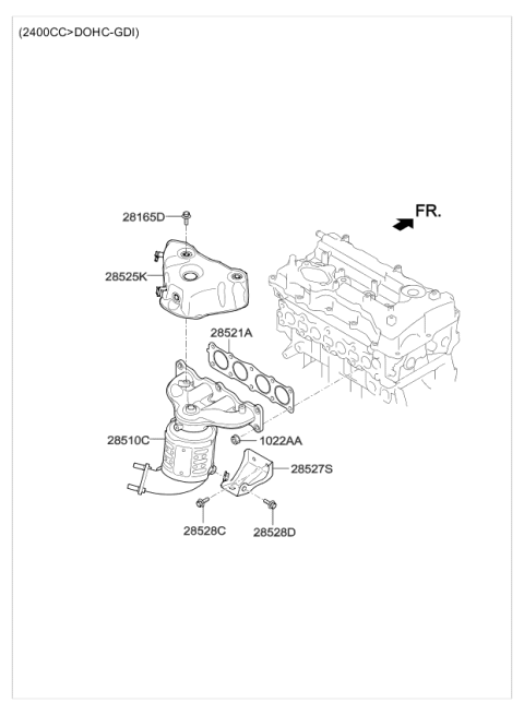 2017 Kia Optima Exhaust Manifold Diagram 5