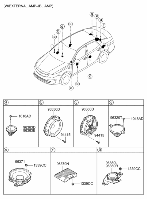 2018 Kia Optima Speaker Diagram 2