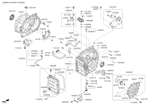 2017 Kia Optima Auto Transmission Case Diagram 2