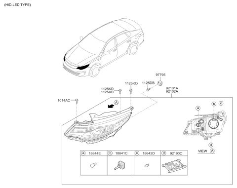 2017 Kia Optima Head Lamp Diagram 3