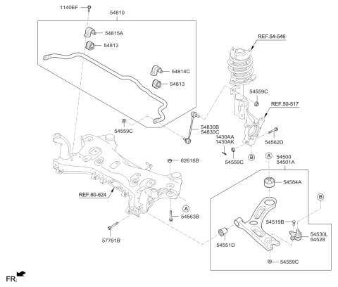 2016 Kia Optima Bush-Stabilizer Bar Diagram for 54813C1000