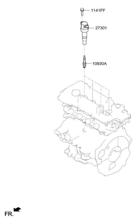 2017 Kia Optima Spark Plug & Cable Diagram 1