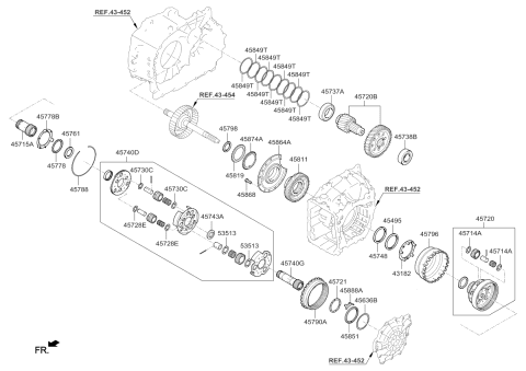 2018 Kia Optima Transaxle Gear-Auto Diagram 2