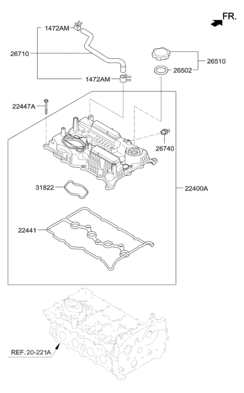 2017 Kia Optima Rocker Cover Diagram 2