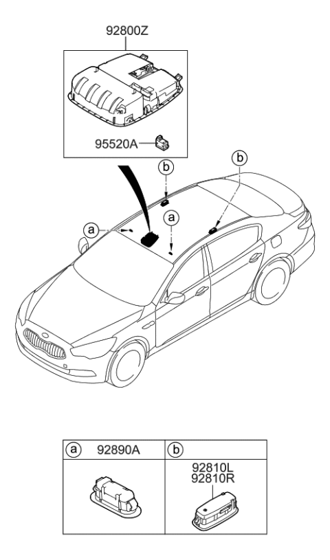 2016 Kia K900 Room Lamp Diagram