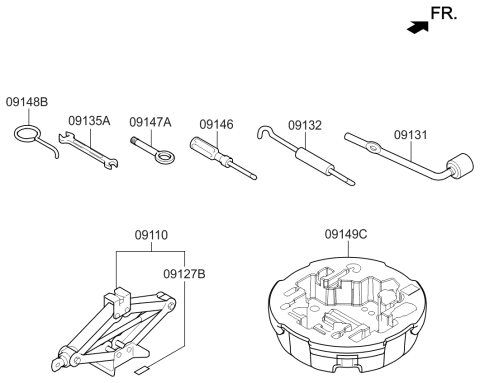 2017 Kia K900 Ovm Tool Diagram