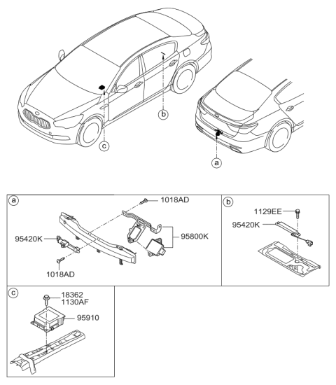 2016 Kia K900 Relay & Module Diagram 2