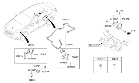 2016 Kia K900 Head Lamp Diagram 3