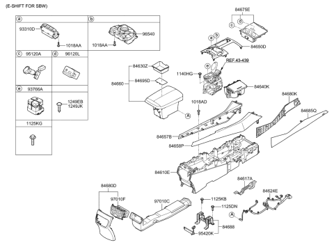 2016 Kia K900 MOULDING Assembly-Floor Diagram for 846583T800KAT