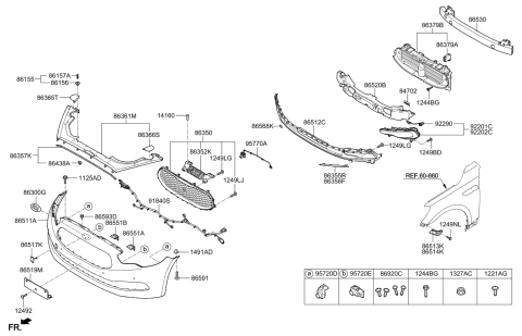 2016 Kia K900 Bumper-Front Diagram