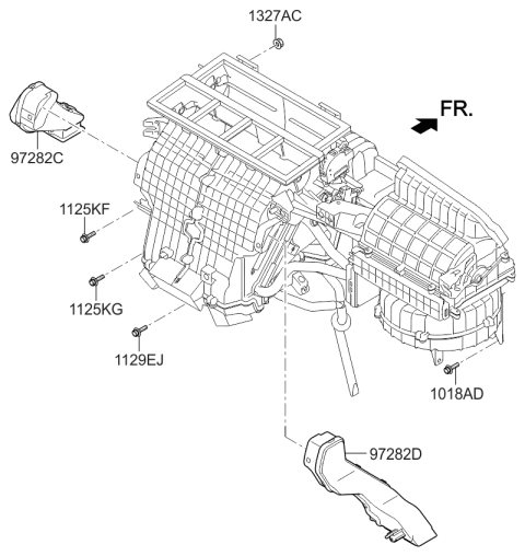 2017 Kia K900 Heater System-Heater & Blower Diagram 3