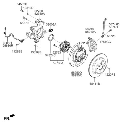 2017 Kia K900 Rear Axle Diagram 1